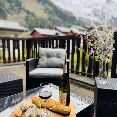 Appartement Vu Mont Blanc Parking Terrasse Chamonix Exterior photo